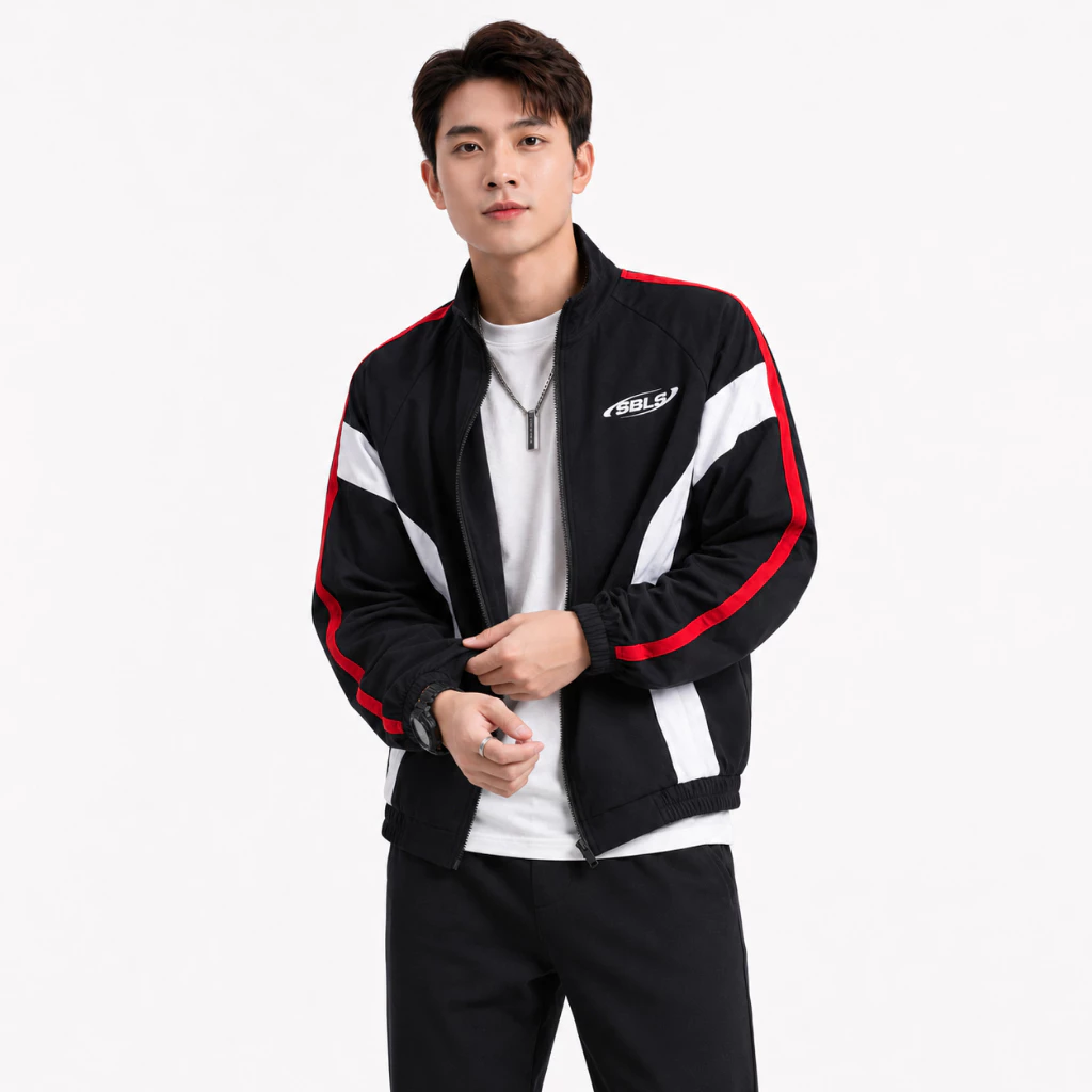 Áo Khoác Gió Unisex 2 Lớp SBL Bo Chun Khóa Kéo Phao Vải Dù Chống Nắng Cản Gió Form Rộng - FAGU
