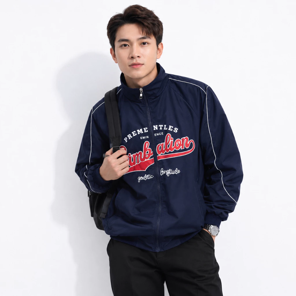 Áo Khoác Gió Unisex 2 Lớp SIMBALION Bo Chun Vải Dù Chống Nắng Cản Gió Form Rộng - FAGU