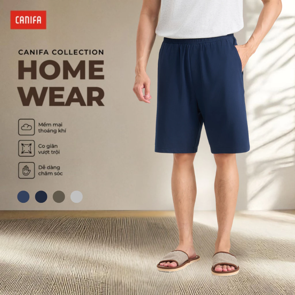 Quần short nam thoáng mát nhẹ nhàng chất liệu mềm mại co giãn tốt CANIFA 8LB26A002