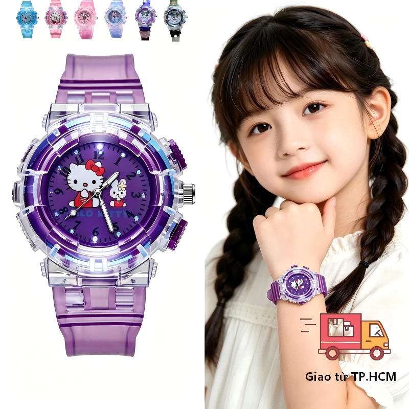 [HOT] Đồng Hồ Hello Kitty Cho Bé Gái - niềm bất ngờ cho bé, Chất Lượng Cao