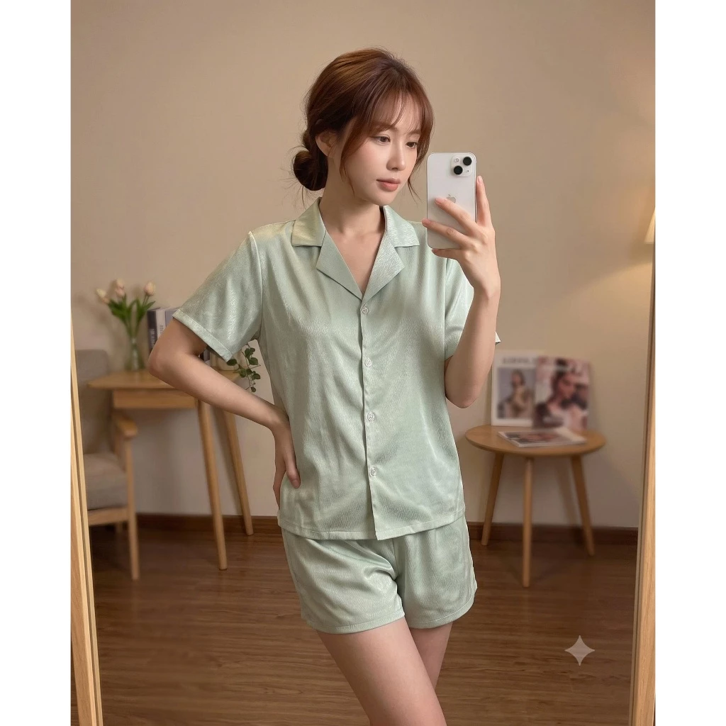 ✨ Bộ Lụa Xước Cao Cấp Mặc Nhà ✨ Mềm Mịn - Thoáng Mát - Sang Chảnh 💖 Freesize