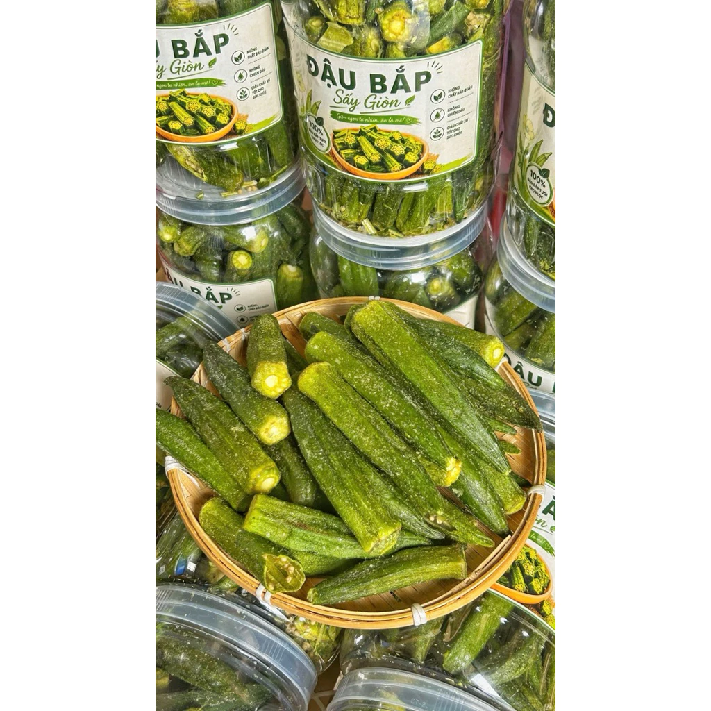 Đậu bắp sấy giòn Hủ 350gram