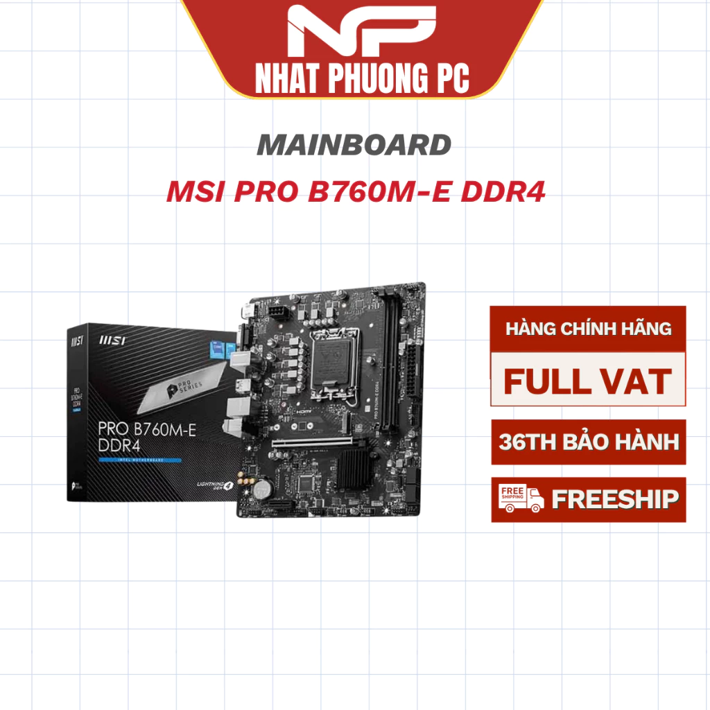 Ảnh sản phẩm: MSI PRO B760M-E DDR4