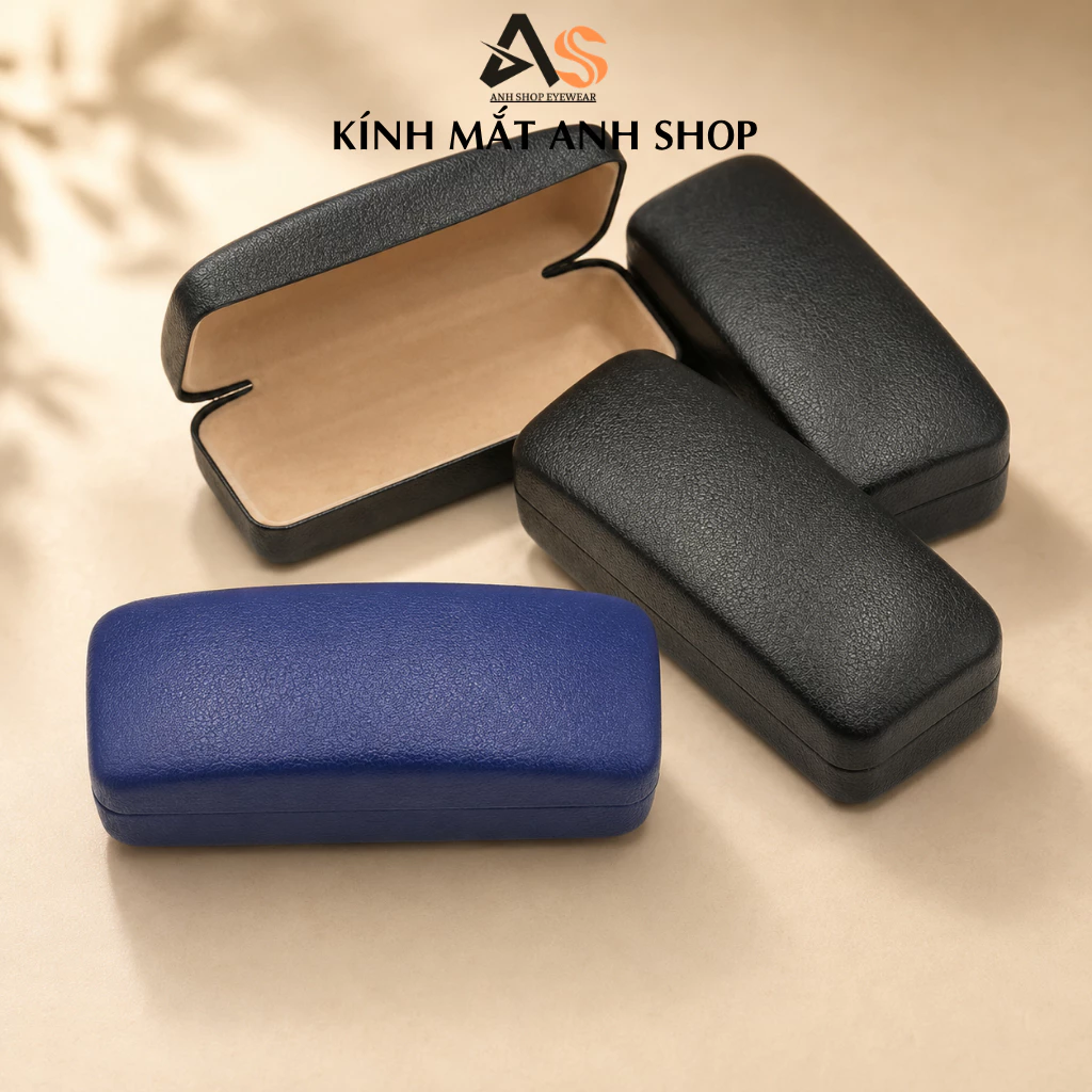 Hộp da đựng kính mát, hộp kính mát nhiều màu đựng vừa kính mát