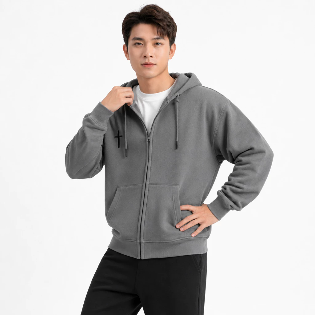 Áo Khoác Hoodie Zip Nam Mball Tay Phồng Nón Rộng 2 Lớp Vải Nỉ Dày Dặn Chống Nắng - FAGU