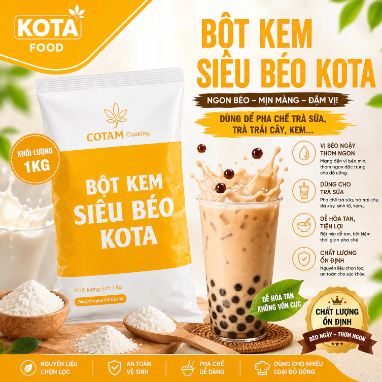 Bột Kem siêu béo, túi 1kg
