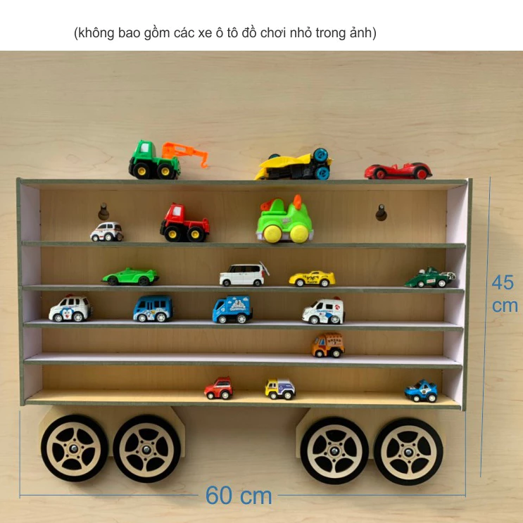 [Sale 50%]  Thùng để xe ô tô đồ chơi cho bé, xe tomica, xe hotwheel Happykids