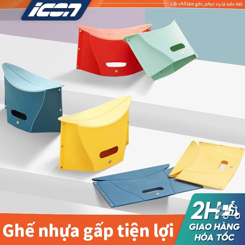 ICON ghế gấp Ghế gấp di động có thể sử dụng trong nhà, câu cá, bán hàng trên phố và ngồi trong chuyến xe dài