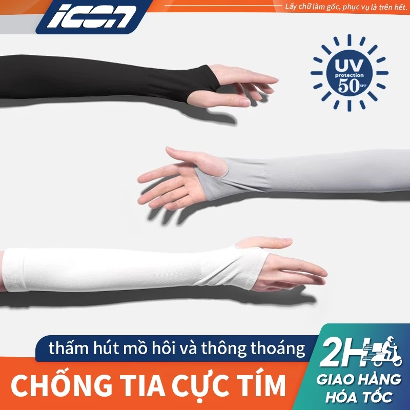ICON Tay áo chống nắng ngoài trời chống tia cực tím UPF50+, dành riêng cho các chuyến đi ngoài trời.