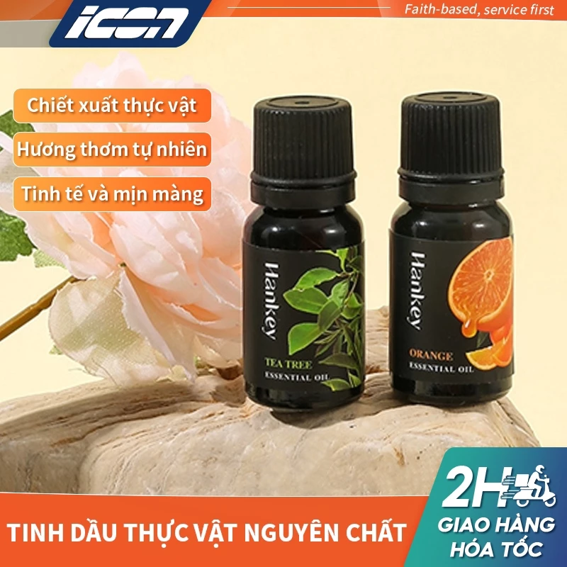 ICON Tinh dầu hương liệu（10ml）Loại bỏ mùi hôi, giúp ngủ ngon hoặc tỉnh táo. Có 10 loại hương cho bạn lựa chọn