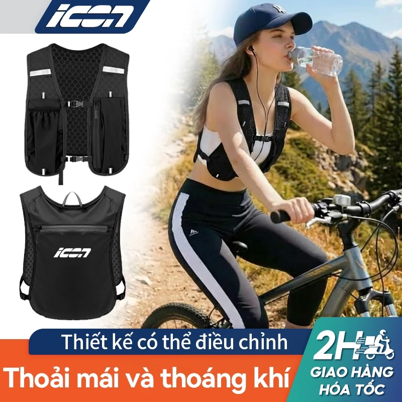 Ba lô Thể Thao Đa Năng ICON - Chạy Bộ, Leo Núi, Đạp Xe, Nhẹ Thoáng Khí, Chống Thấm, Thiết Kế Phản Quang