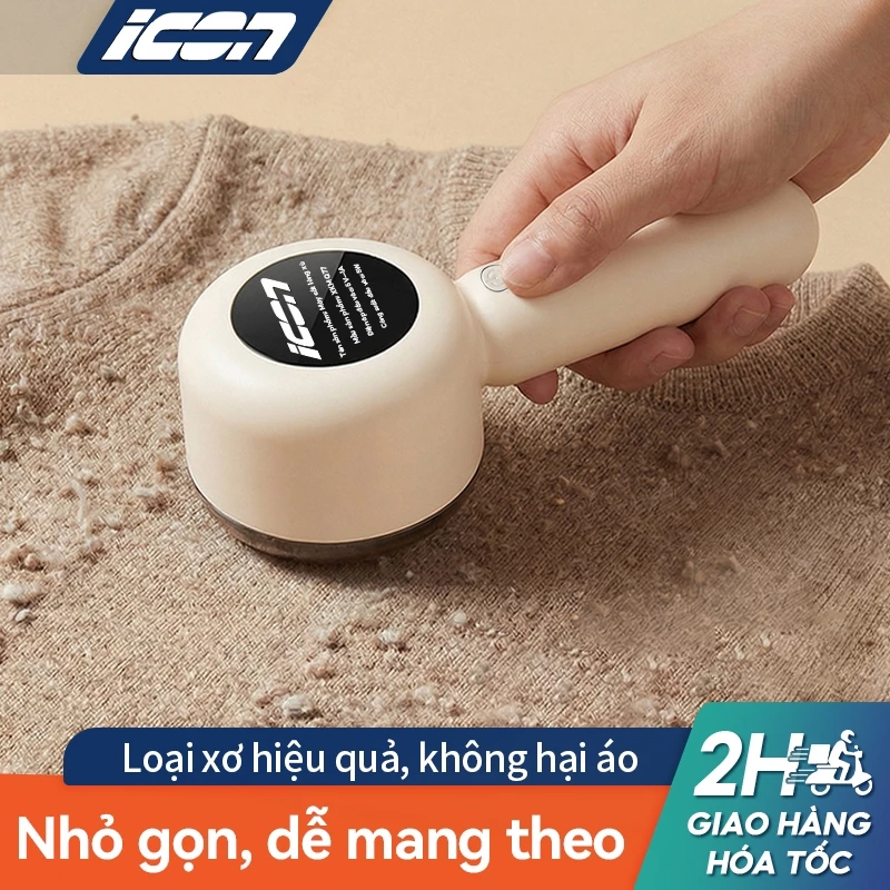 [ICON] Máy Cắt Lông Xù Mini Sạc USB - Không Dây Tiện Lợi, Tốc Độ Cao Cắt Sạch