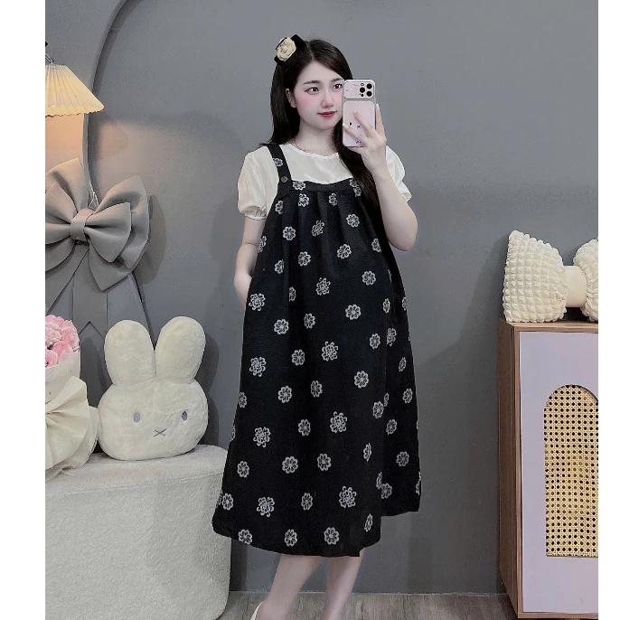 (Có size từ 45-100kg)Váy bầu,đầm bầu bigsize dáng yếm trẻ trung,mẫu mới nhất