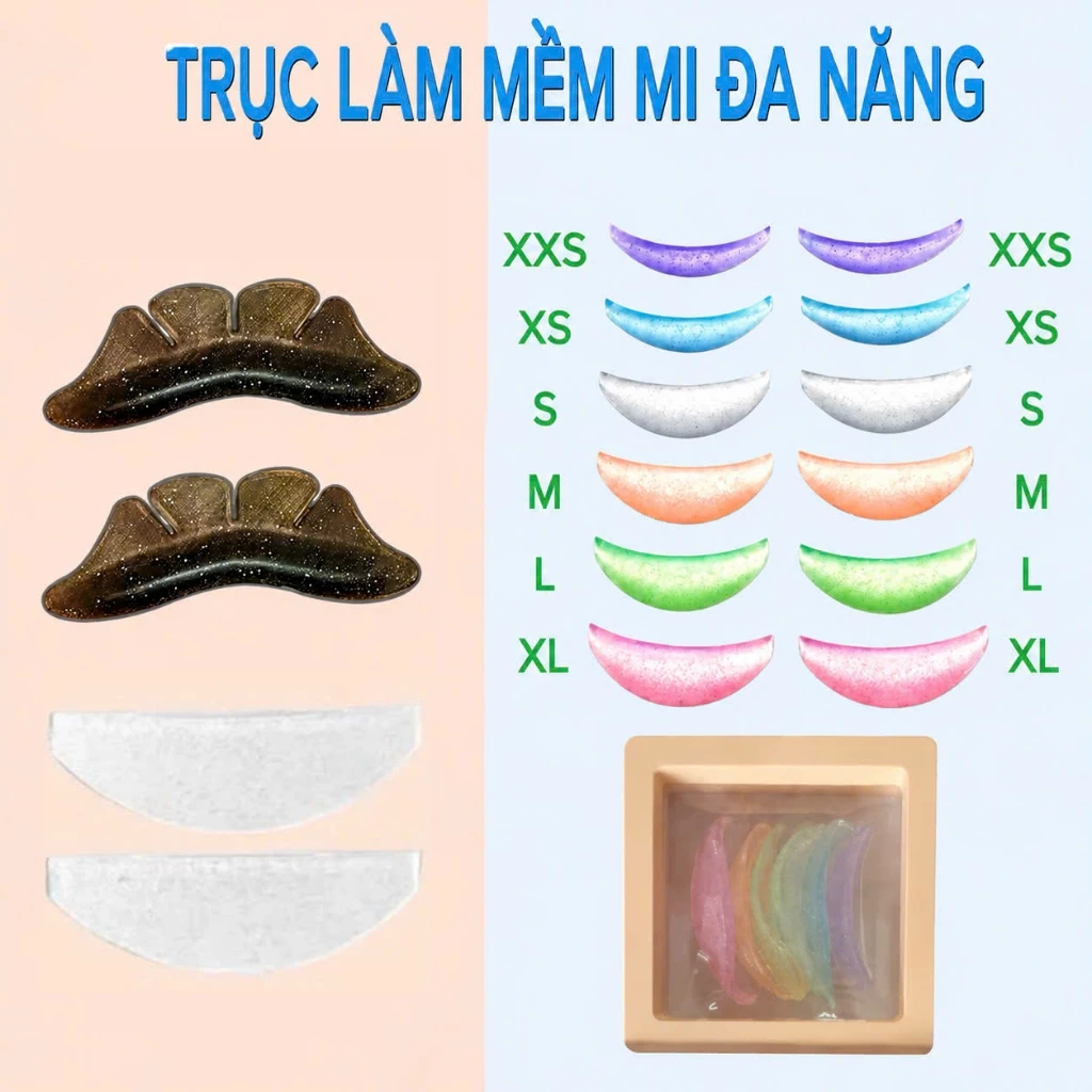 Trục làm mềm mi siêu mỏng đa năng (1 hộp 2 miếng) (dụng cụ nối mi)