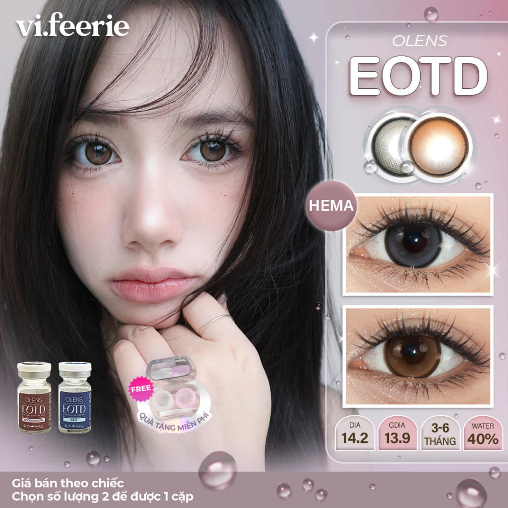 (OLENS) Kính áp tròng (lens) giãn tròng filter 6 tháng EOTD Lens - Vi Feerie Lens