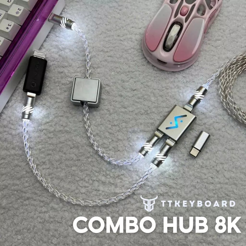[Hỏa Tốc] Combo Hub 8K Polling Rate Đầy Đủ Phụ Kiện Cho Thiết Bị Gear eSport 8K Polling Rate