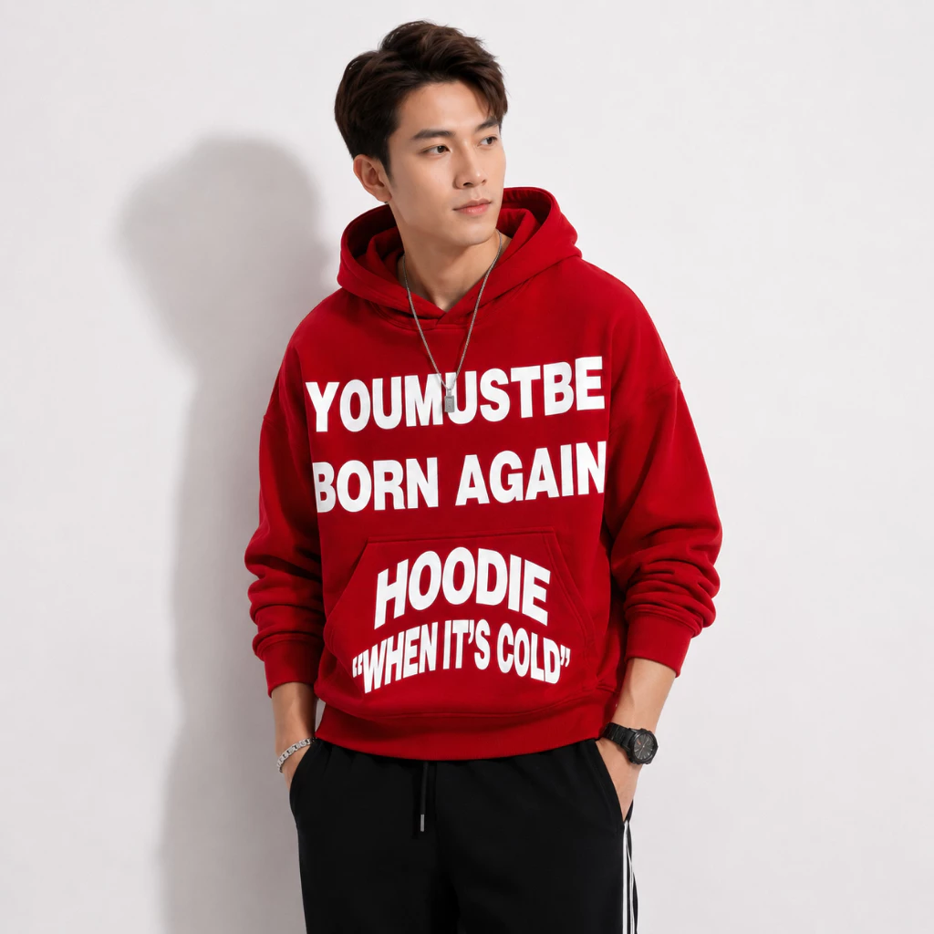 Áo Hoodie Tay Phồng Nón 2 Lớp Vải Nỉ Bông Dày Dặn Form Rộng Nam Nữ Chống Nắng - FAGU