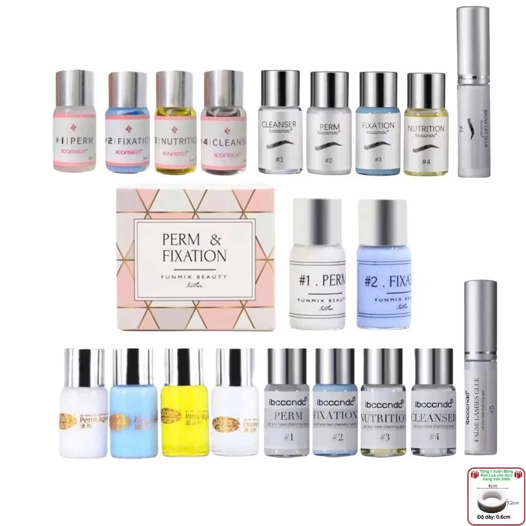 Tách lẻ lọ số 1, 2, 3, 4 của bộ uốn mi Iconsign Lash Lift Premium Kit  (dụng cụ nối mi)