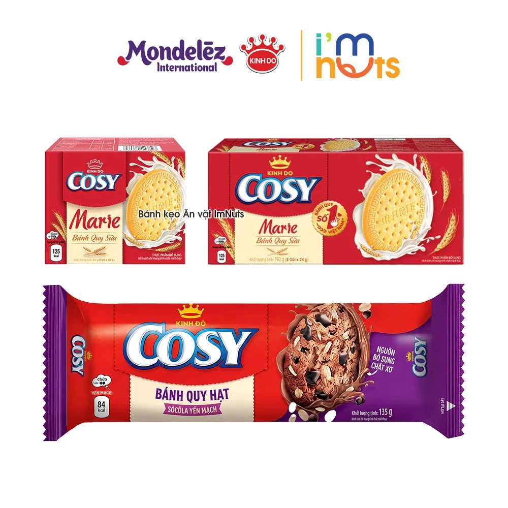 Bánh Quy Sữa Cosy Marie Và Hạt Socola Yến Mạch Giòn Ngon Nhiều Phiên Bản