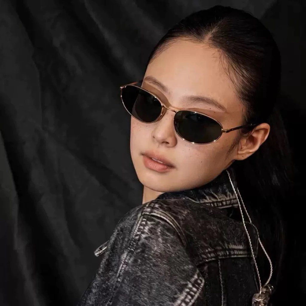 Kính râm Rayy.Bann Jennie gọng kim loại cổ điển mới nhất