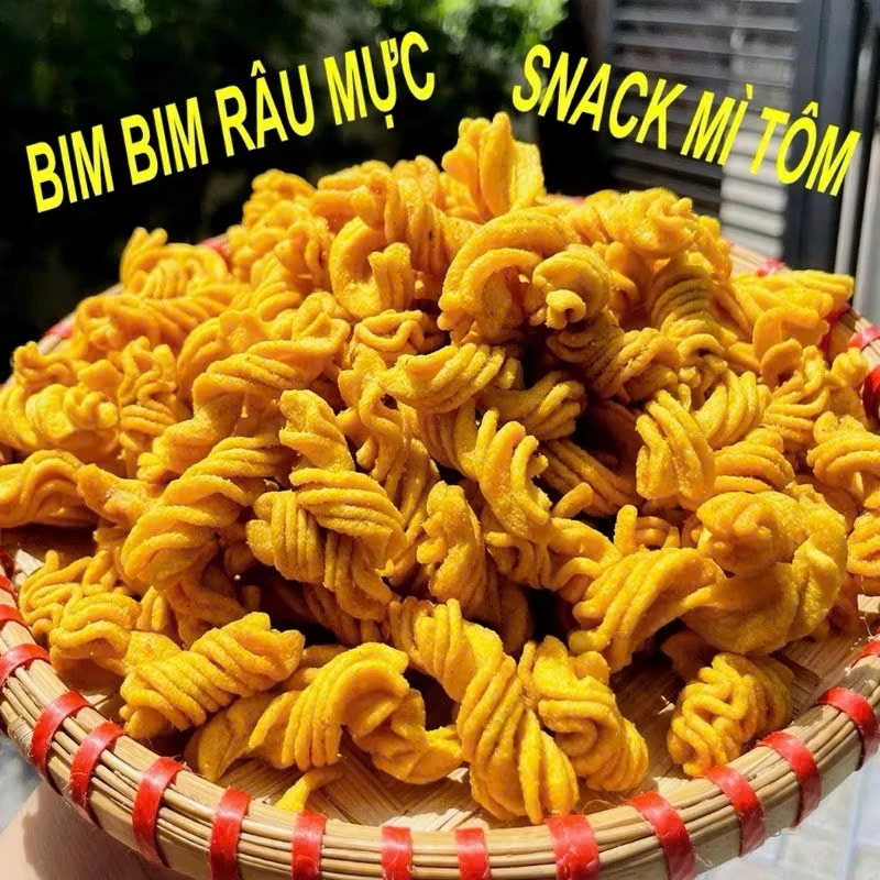 500G Snack Bạch Tuộc Nướng Cay, Bim Bim Râu Mực Cay, Đồ Ăn Vặt Cổng Trường