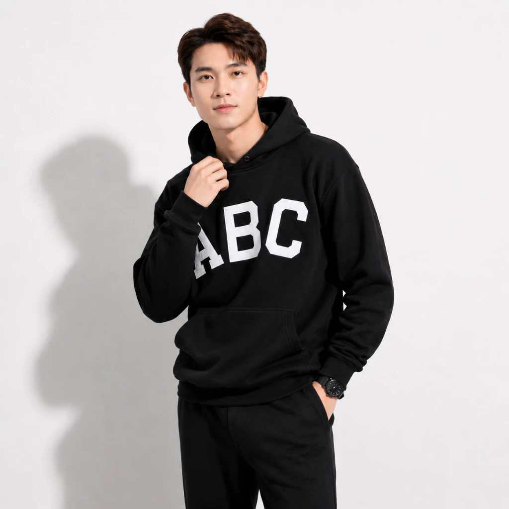 Áo Hoodie ABC Tay Phồng Nón 2 Lớp Vải Nỉ Bông Dày Dặn Form Rộng Nam Nữ Chống Nắng - FAGU