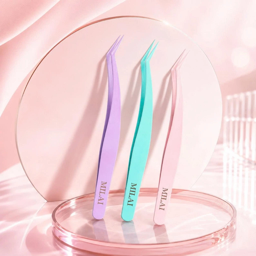 MILAI Nhíp chống dính, đầu kẹp chính xác dễ thao tác, hạn chế dính keo, phù hợp cho người mới