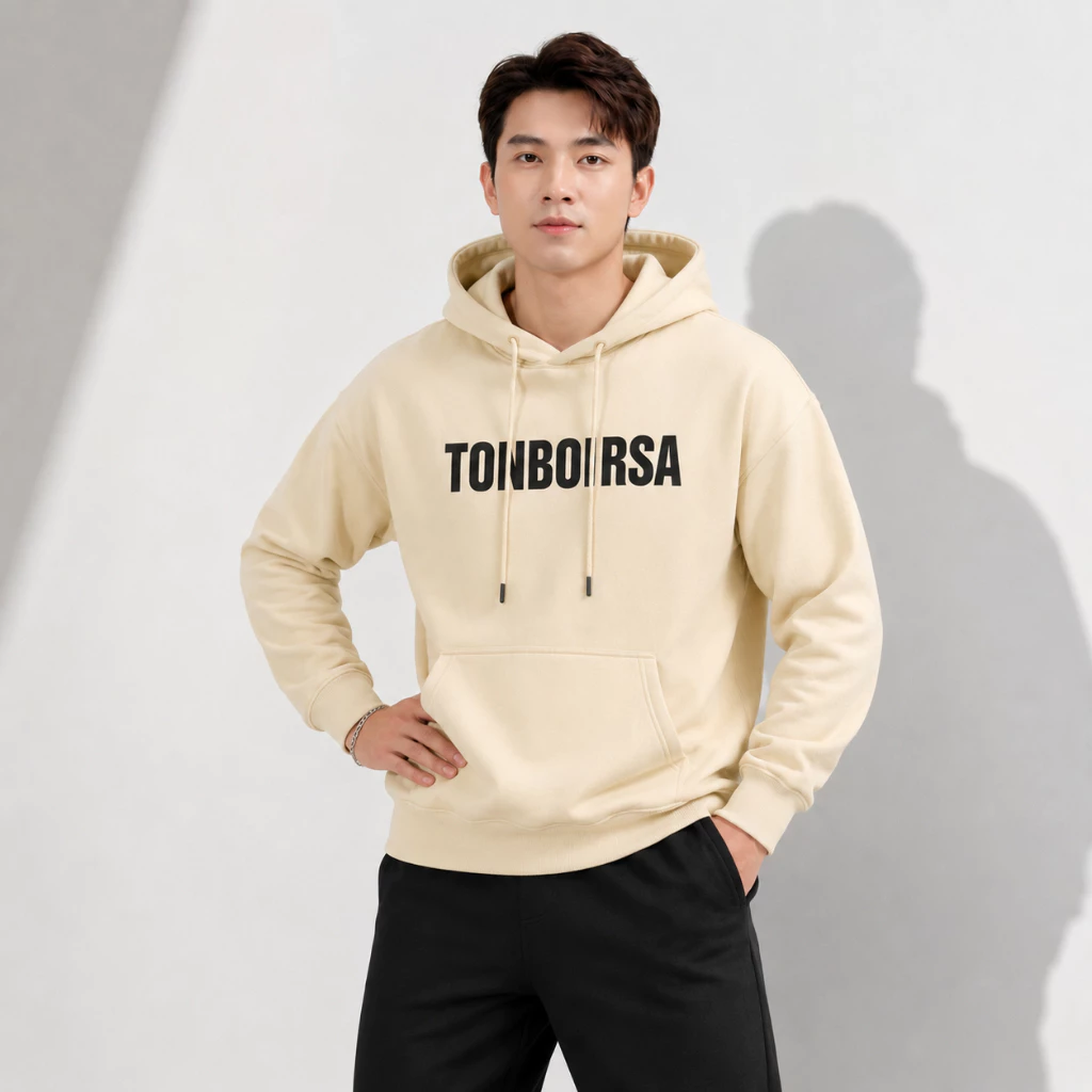 Áo Hoodie Tonborsa Tay Phồng Nón 2 Lớp Vải Nỉ Bông Dày Dặn Form Rộng Nam Nữ Chống Nắng - FAGU