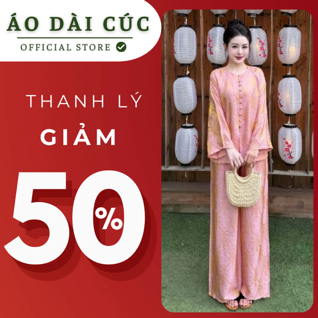 Đồ lam, pháp phục, set đồ nữ TÂM AN, dáng bộ bà ba phù hợp đi chùa, mặc ở nhà - Áo Dài Cúc