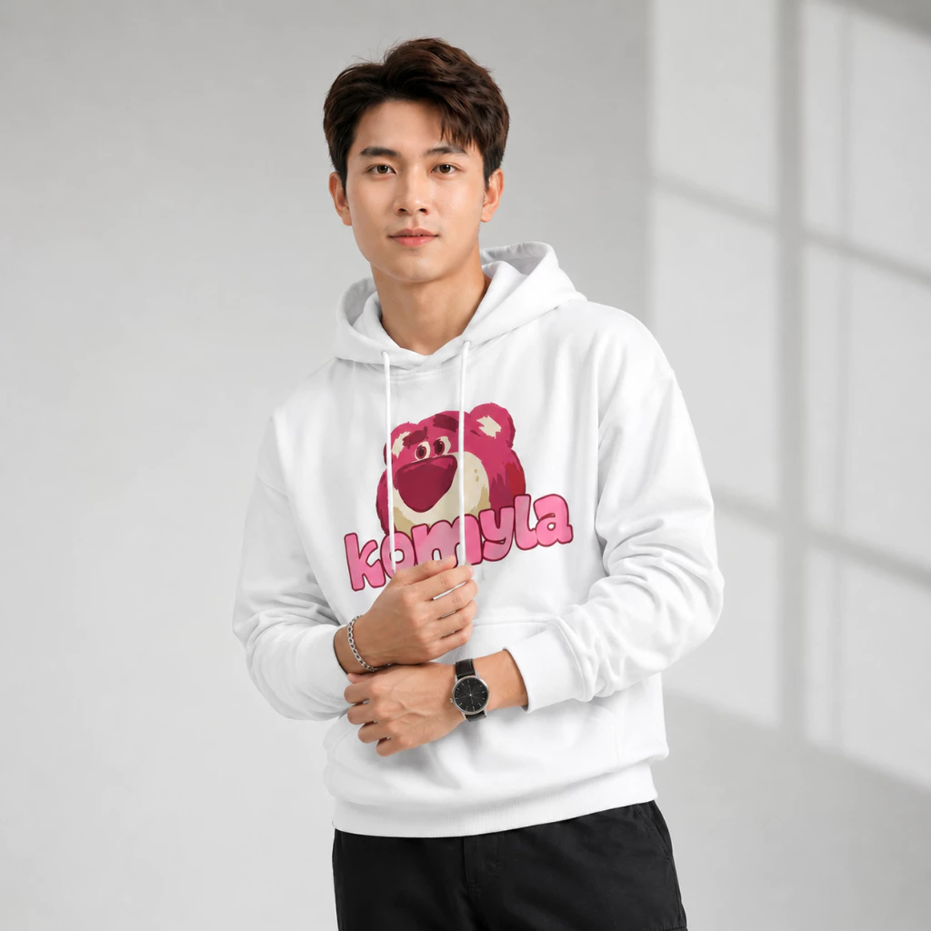 Áo Hoodie Komyla Tay Phồng Nón 2 Lớp Vải Nỉ Bông Dày Dặn Form Rộng Nam Nữ Chống Nắng - FAGU