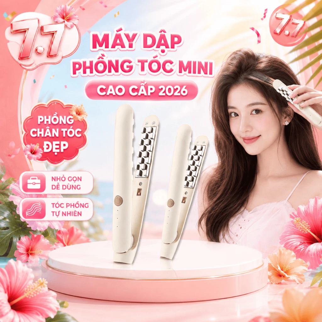 [HOẢ TỐC HCM] Máy dập phồng chân tóc KEYSHE gốm sứ 3 mức nhiệt,làm nóng 30s, bảo vệ tóc bóng mượt không hư tổn