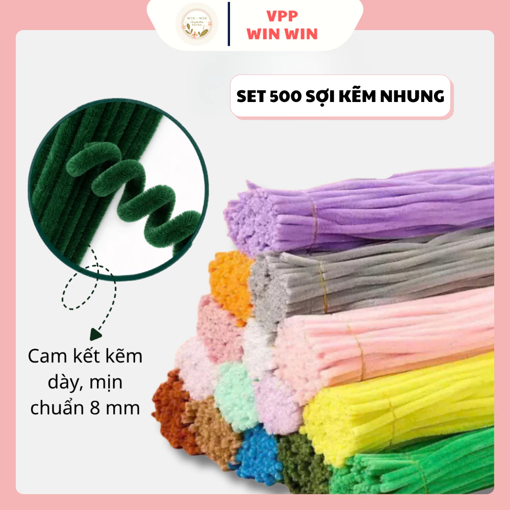 SET 500 SỢI KẼM NHUNG LOẠI 1, DÀY MỊN - SỈ