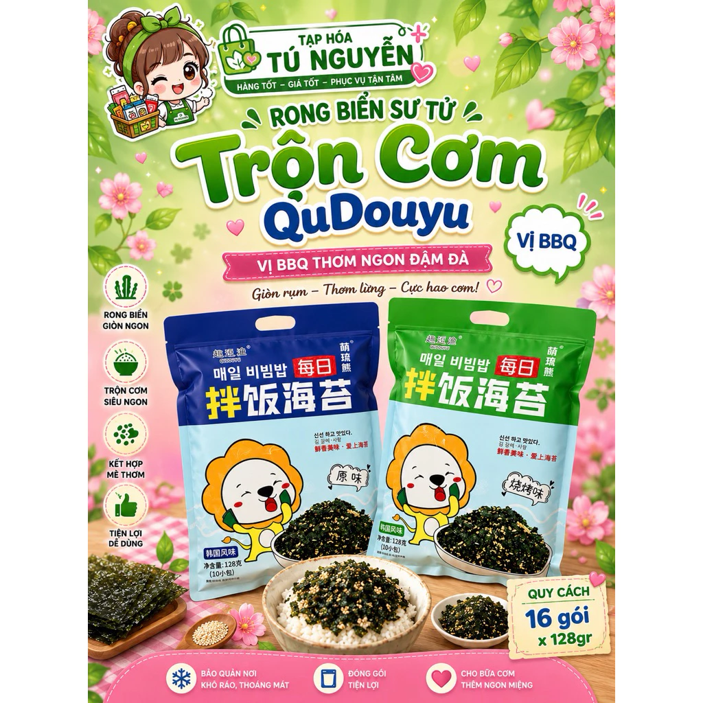 SET 2 BỊCH RONG BIỂN TRỘN CƠM SƯ TỬ SIÊU HOT