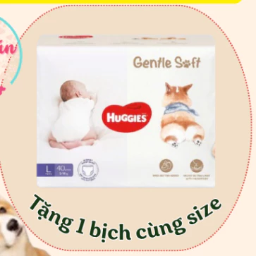 (Quà tặng không bán) Tã quần Huggies Gsoft Corgi mềm mại thoáng khí M54, L40, XL34, XXL22