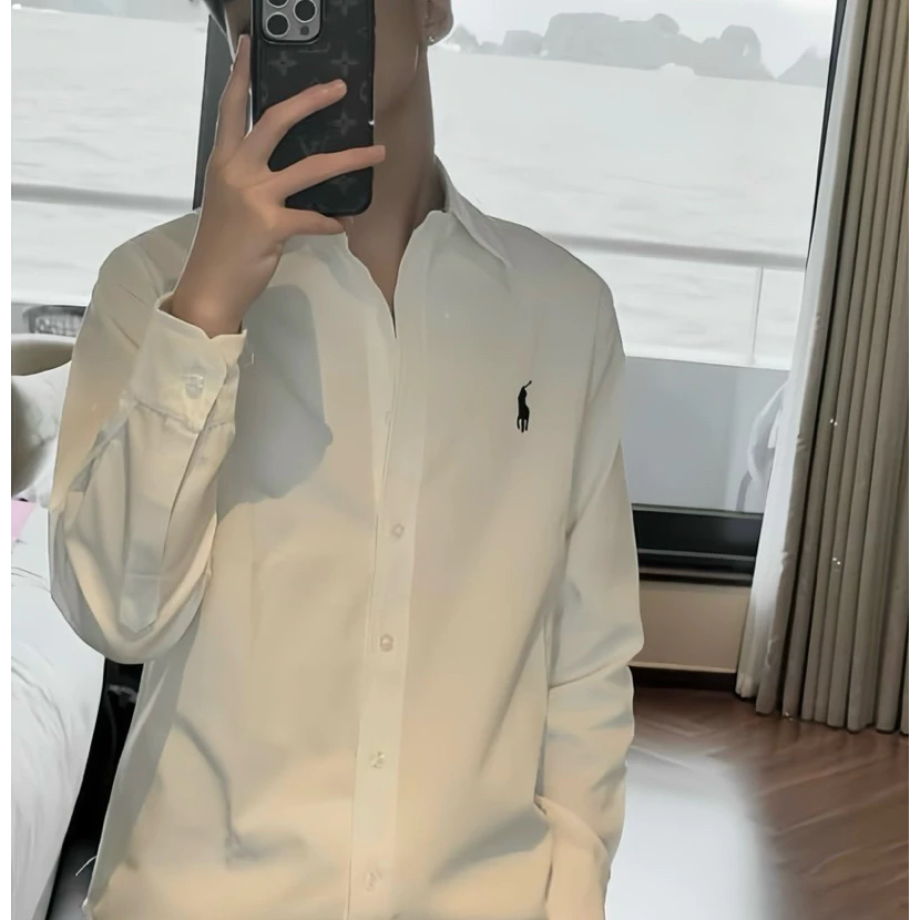 (CHÍNH HÃNG)[Auth] Sơ mi RALPH LAU.REN SPORT SHIRT - Sọc dọc bản mới unisex