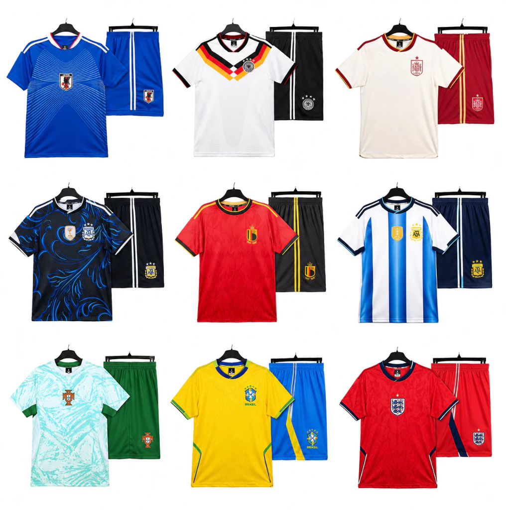 Quần Áo Bóng Đá Đội Tuyển Quốc Gia World Cup 2026 Strivend - Đức, Argentina, Brazil, Nhật Bản, Anh, Tây Ban Nha, Bỉ, Bồ