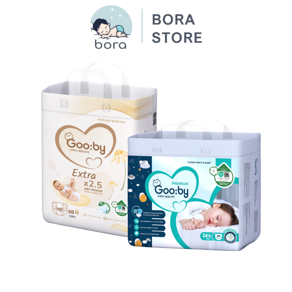 Bỉm Gooby quần/tã dán siêu mỏng mềm, khô thoáng và thấm hút tốt cho bé