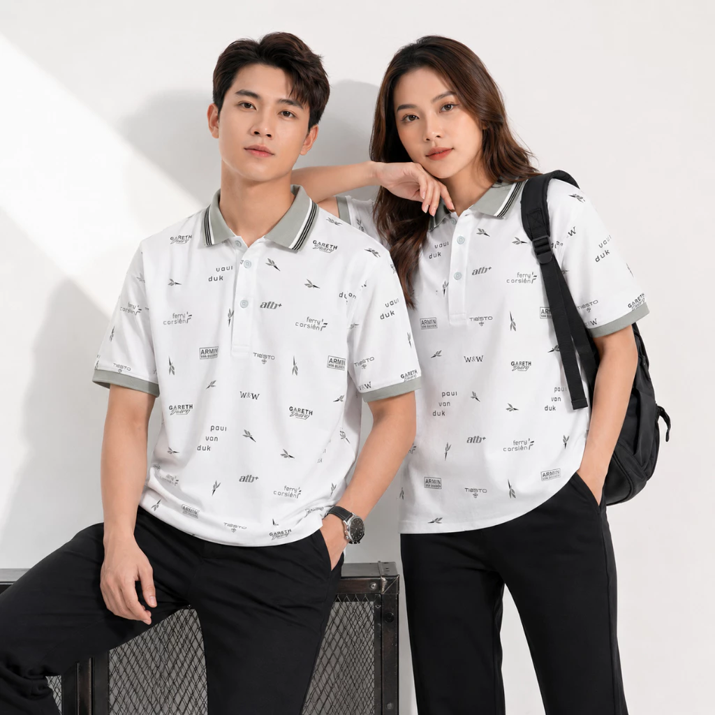 Áo Thun Polo Nam Nữ FAGU Cổ Bẻ Tay Ngắn Vải Cá Sấu Cotton Co Giãn 4 Chiều Form Regular