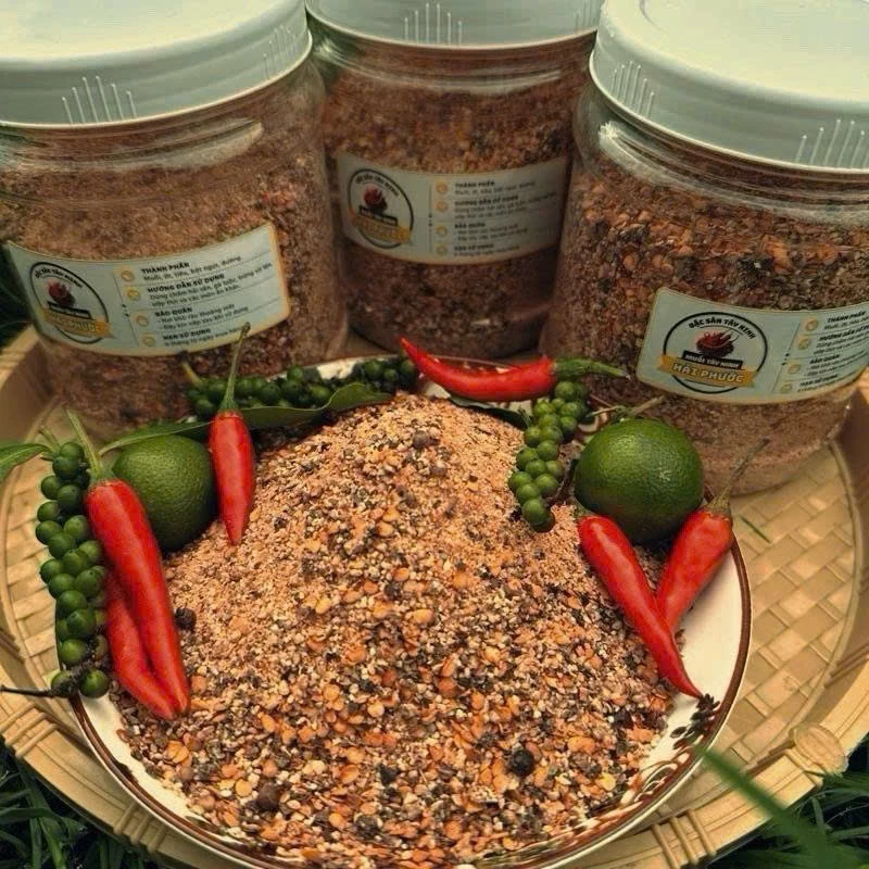 Muối Tiêu Rang Thượng Hạng Hải Phước - Đặc Sản Tây Ninh Chính Gốc, Muối Chấm Trái Cây, Hải Sản, Gà Luộc ( S1)
