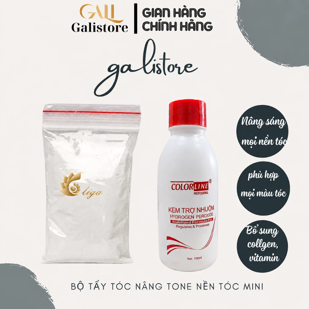 Thuốc tẩy tóc Bột tẩy tóc colagen cao cấp Galistore