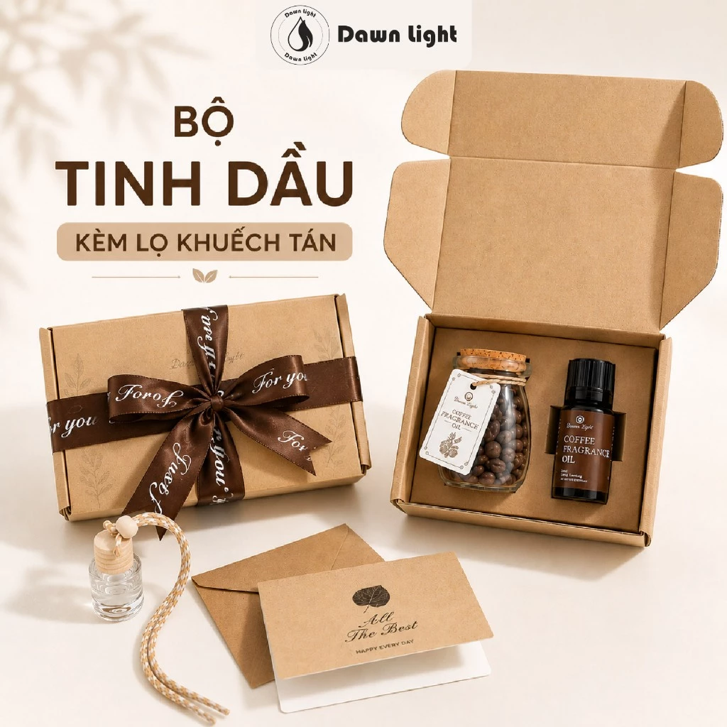 Bộ Tinh Dầu Khử Mùi Xe Hơi Xe Ôtô Nhà Vệ Sinh Tủ Quần Áo Tủ Giày Thơm Phòng Bàn Làm Việc Dawn Light BTH