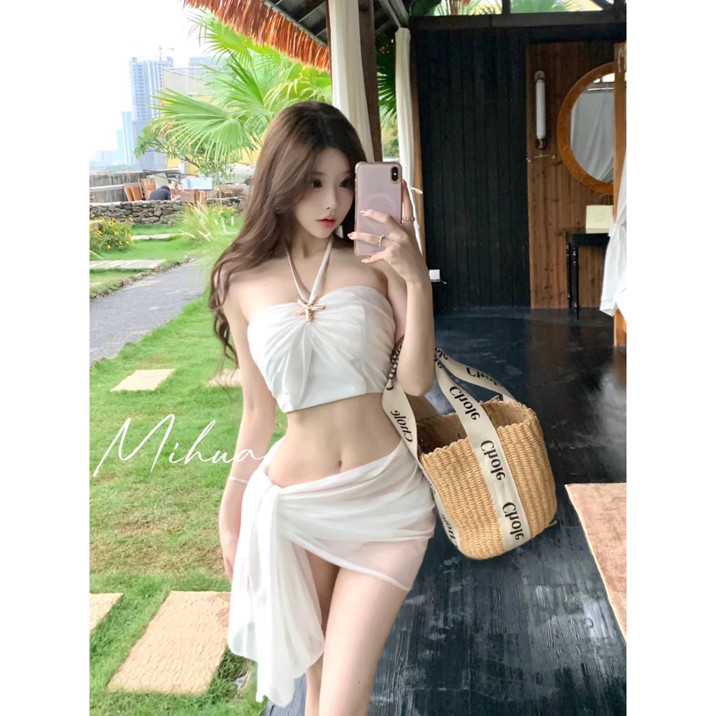 Bikini Nữ 3 Mảnh Cao Cấp Gợi Cảm Phong Cách Pure - Đồ Bơi Nữ Đi Biển, Du Lịch, Resort