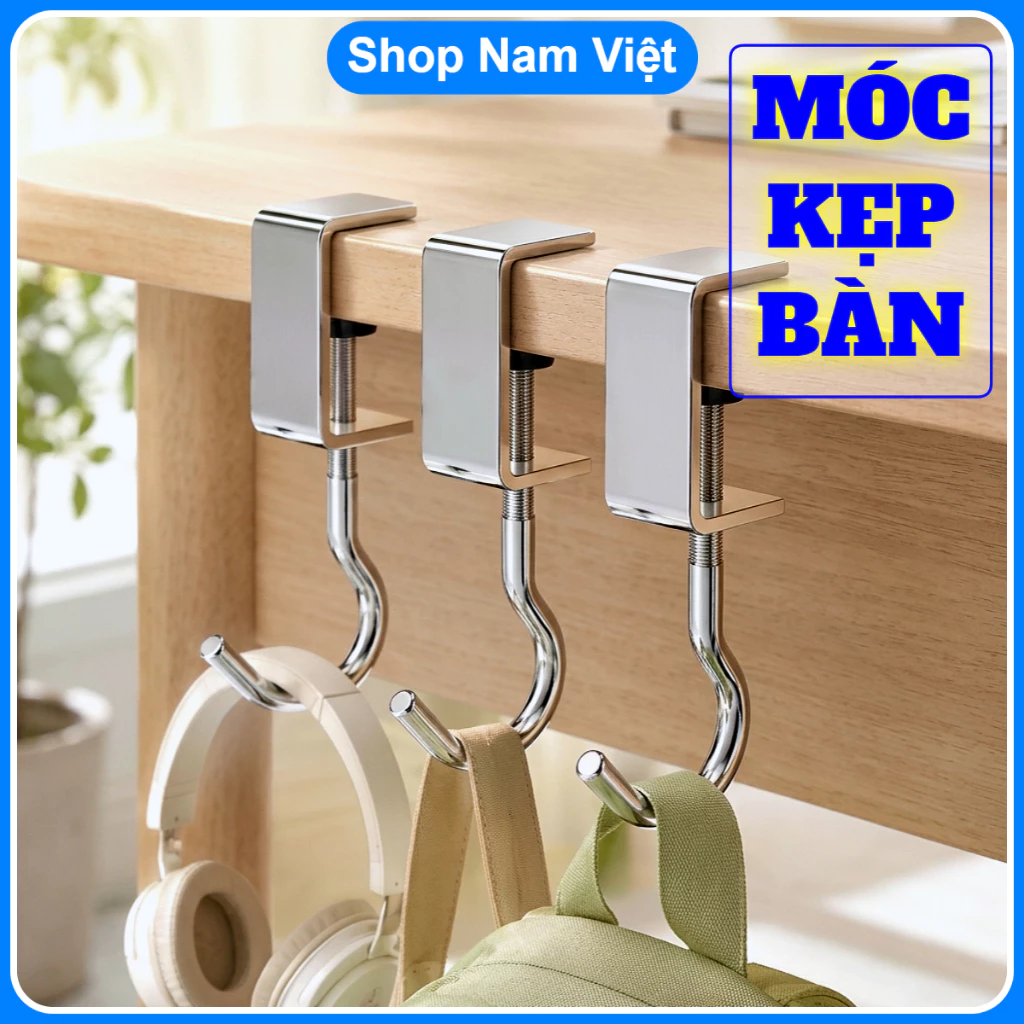 Móc Kẹp Bàn Đa Năng, Treo Ba Lô, Túi Xách