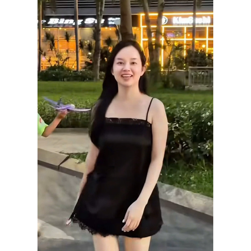 [HÀNG CÓ SẴN] Áo 2 dây lụa phối ren - ALISA