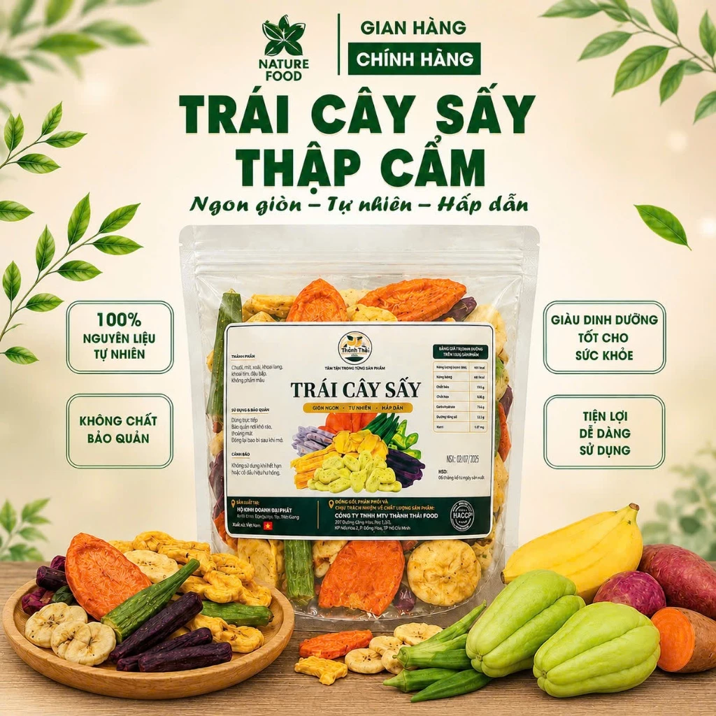 THẬP CẨM SẤY NGUYÊN LOẠI XUẤT KHẨU Phân Phối Bởi NATURE FOOD (đầy đủ hồ sơ công bố và kiểm nghiệm sản phẩm)