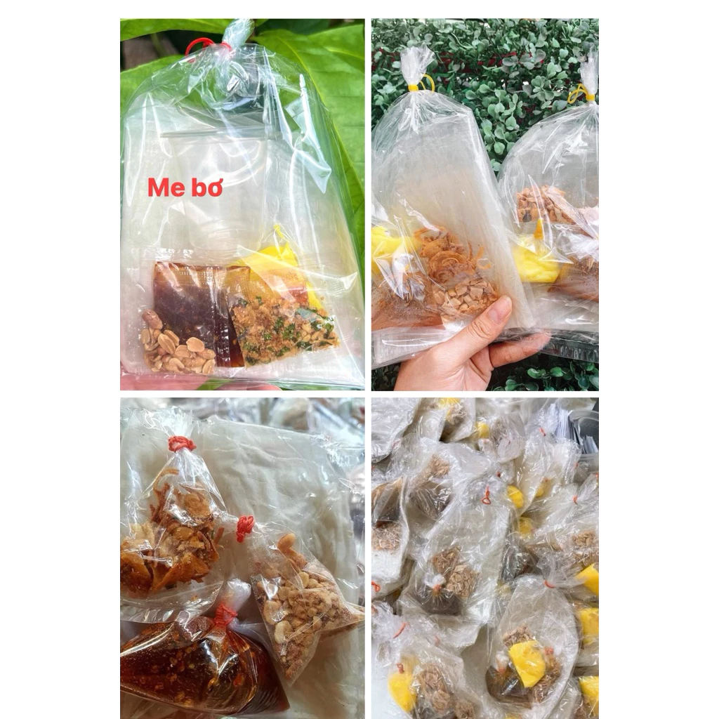 Bánh Tráng Chấm Bơ Me Topping ly