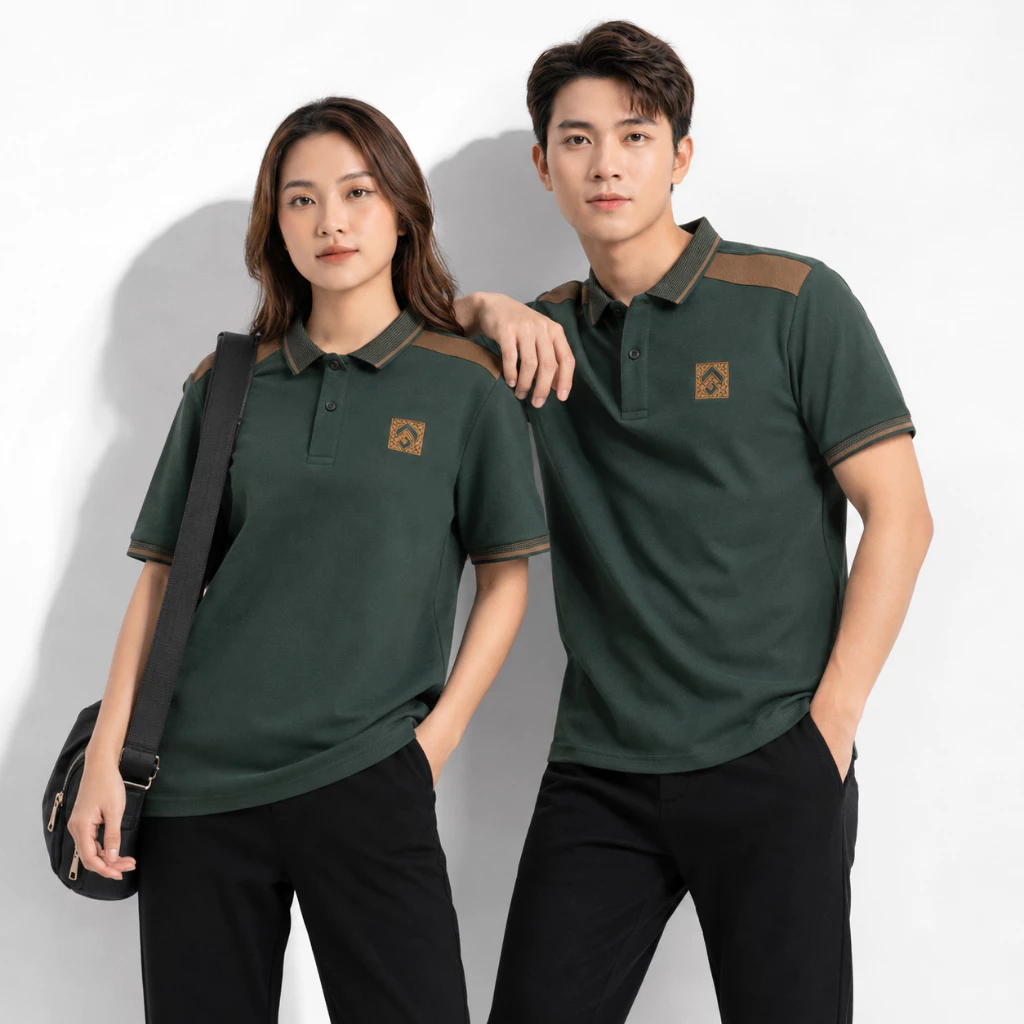 Áo Thun Polo Nam Nữ FAGU Cổ Bẻ Tay Ngắn Vải Cá Sấu Cotton Co Giãn 4 Chiều Form Regular