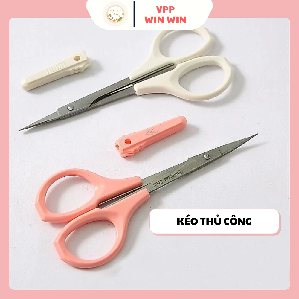 Kéo thủ công, kéo cắt mi, kéo tỉa lông mày, kéo tỉa lông kẽm nhung siêu bén, siêu bền