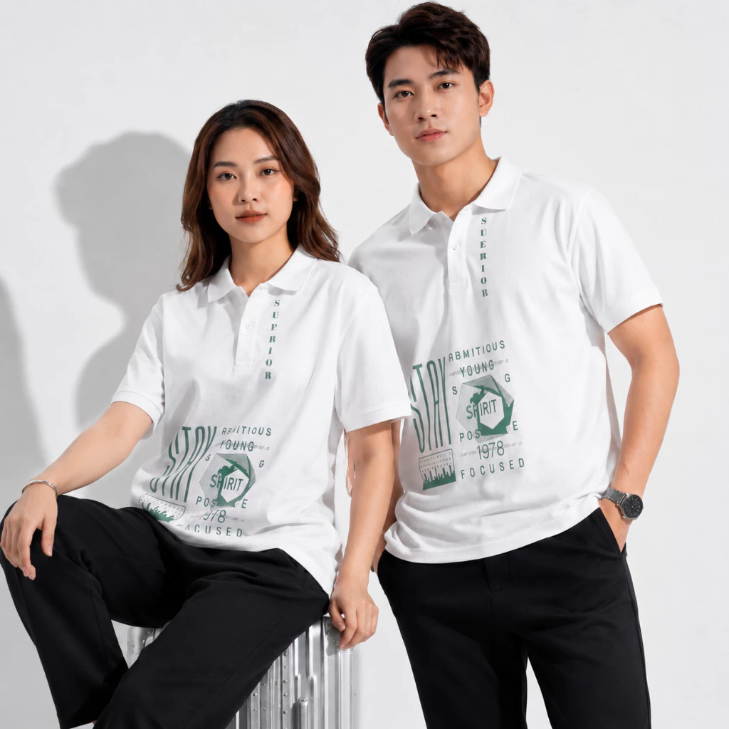 Áo Thun Polo Nam Nữ FAGU Cổ Bẻ Tay Ngắn Vải Cá Sấu Cotton Co Giãn 4 Chiều Form Regular