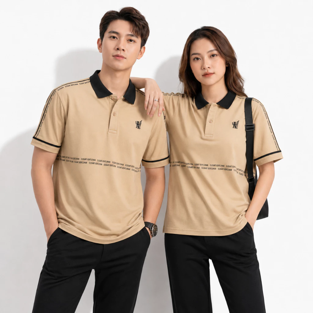Áo Thun Polo Nam Nữ FAGU Cổ Bẻ Tay Ngắn Vải Cá Sấu Cotton Co Giãn 4 Chiều Form Regular